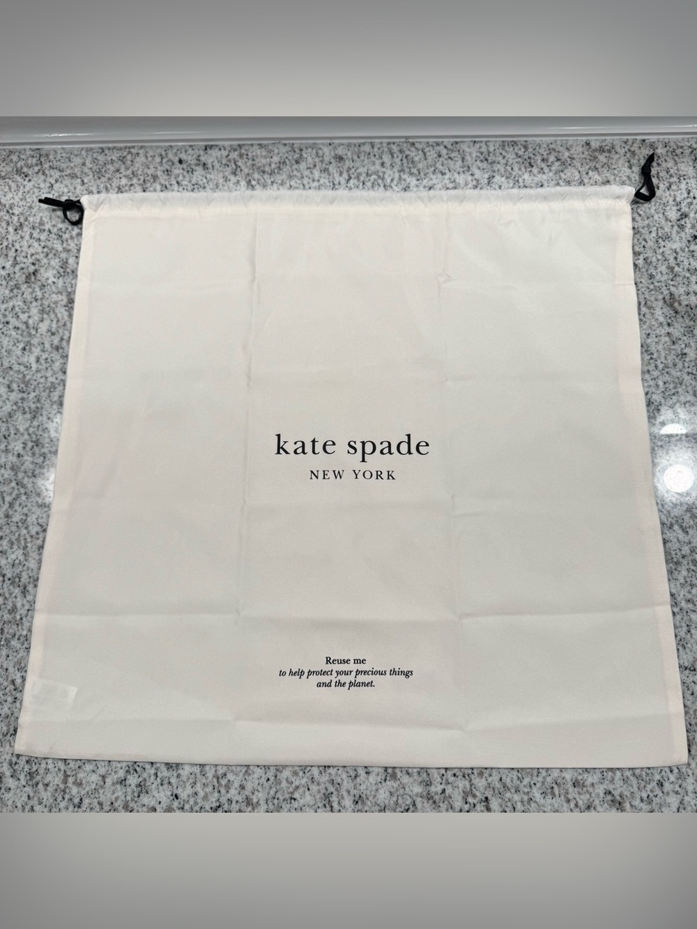 Kate Spade Extra Large Cream Dust Bag